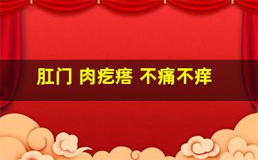 肛门 肉疙瘩 不痛不痒